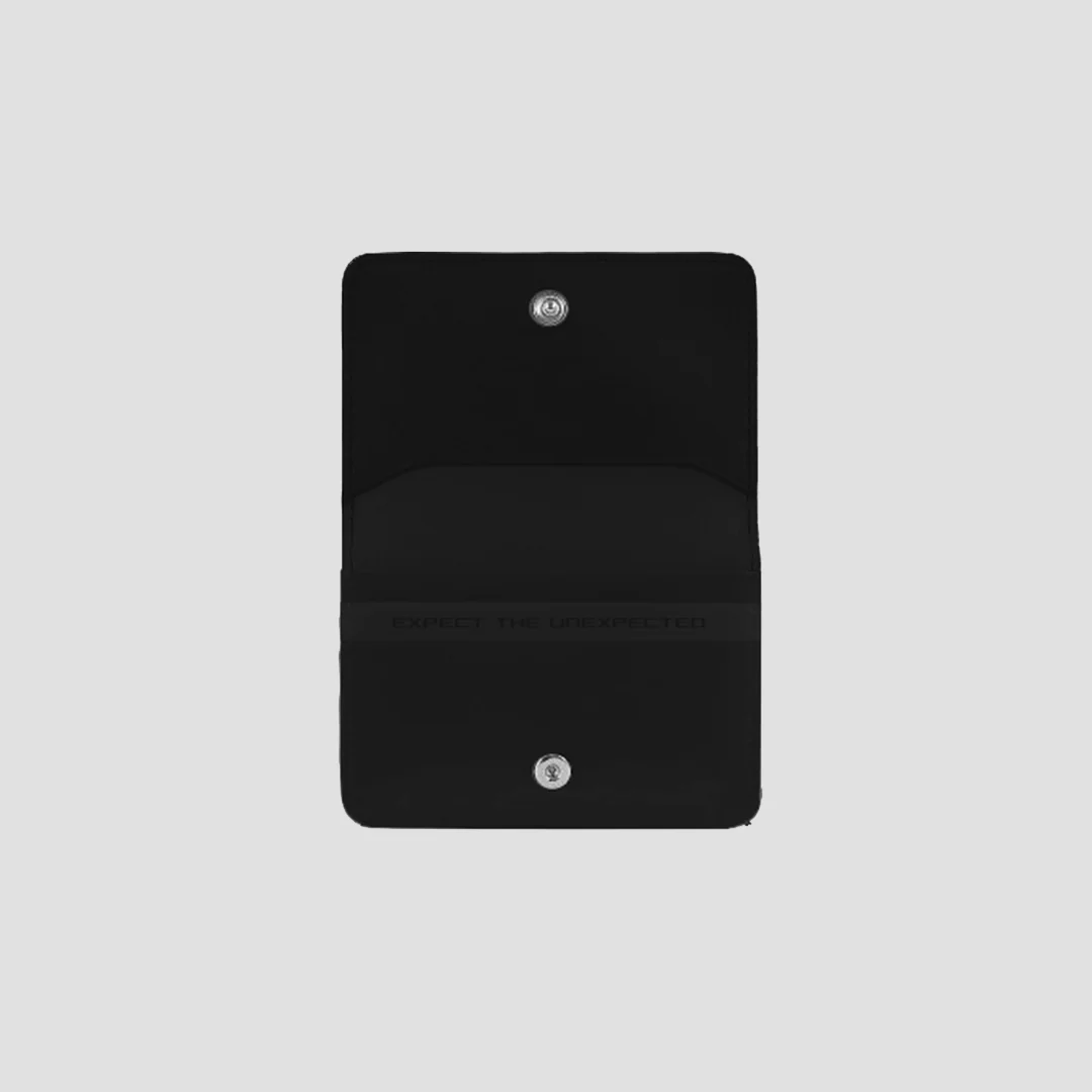BUGATTI BLACK LEATHER CREDIT CARD HOLDER - Image 2