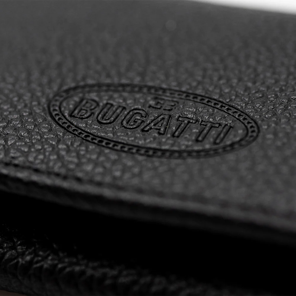 BUGATTI BLACK LEATHER CREDIT CARD HOLDER - Image 3