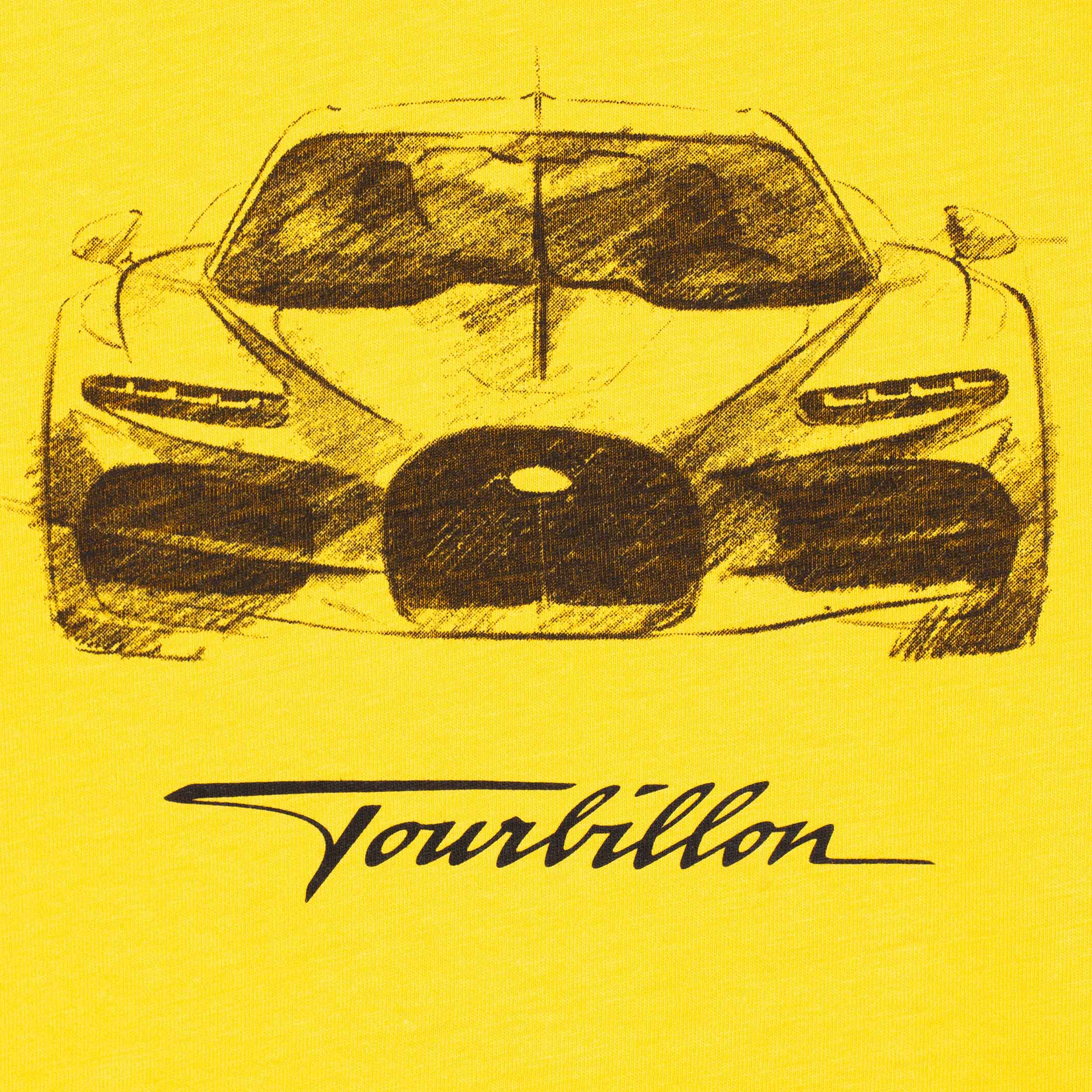 BUGATTI KIDS TOURBILLON SKETCH T-SHIRT YELLOW - Image 2