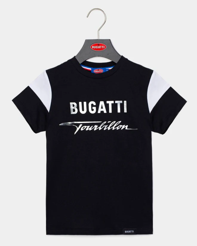 BUGATTI KIDS TOURBILLON V16 BLACK T-SHIRT